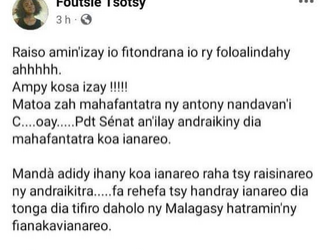 Les militaires malagasy n’en ont plus, et restent passifs devant les dérives actuelles des tenants du pouvoir et le désarroi du peuple malagasy?