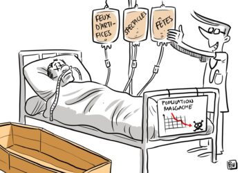 Dans un pays où les coupures de courant peuvent durer des heures, voire des jours, il devient pratiquement impossible de conserver des produits sensibles comme la charcuterie ( Dessin : POV)