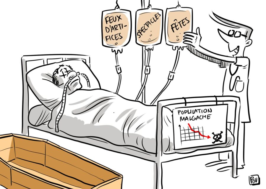 Dans un pays où les coupures de courant peuvent durer des heures, voire des jours, il devient pratiquement impossible de conserver des produits sensibles comme la charcuterie ( Dessin : POV)