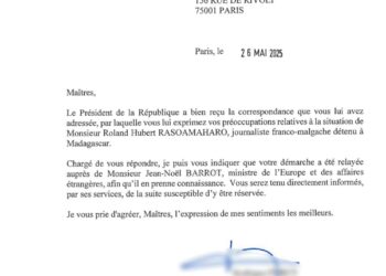 État des lieux concernant Lola Rasoamaharo