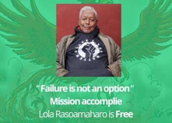 After 934 days in prison following an unjust sentence, Roland Hubert Rasoamaharo, known as Lôla, is finally free.
