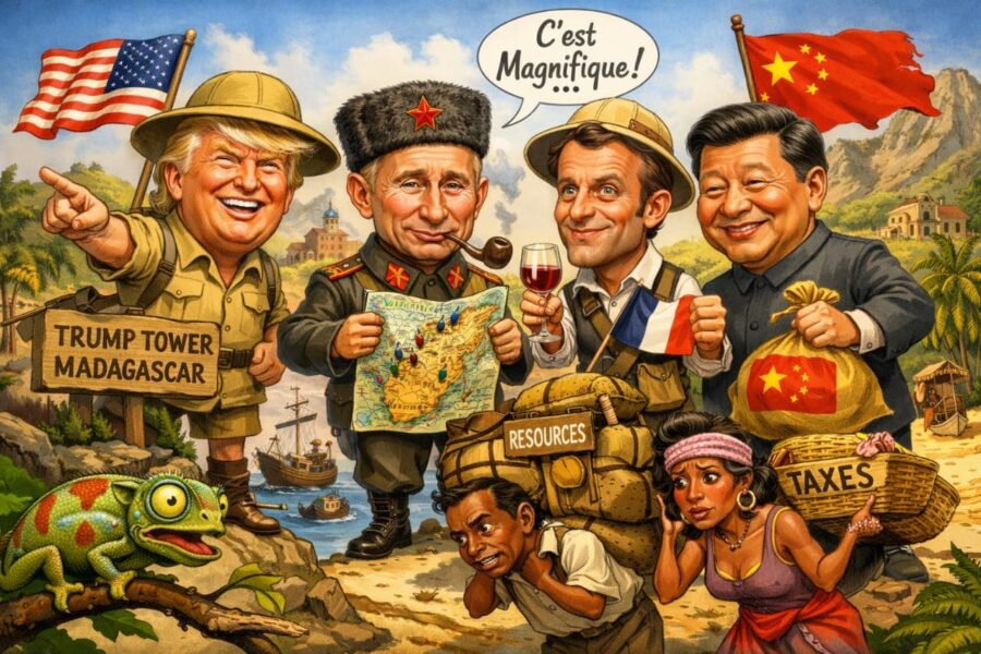 Madagascar n’a pas besoin de nouveaux maîtres ni de nouvelles tutelles déguisées en partenariats. Madagascar n’est pas un territoire à occuper ni un vivier de projets dont les 80% reviennent à ses « experts-expats », ni un laboratoire géopolitique entre les deux anciens blocs de la Guerre Froide ni une escale stratégique pour une armée coloniale.