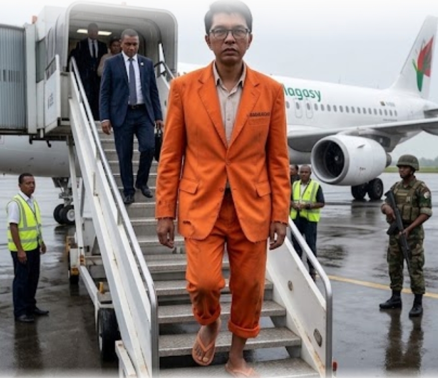 500 Ariary et une paire de tongs : Pour qu'il marche à pied de la passerelle de l'avion jusqu'au bureau du juge. Idéal pour enfin garder les pieds sur terre.